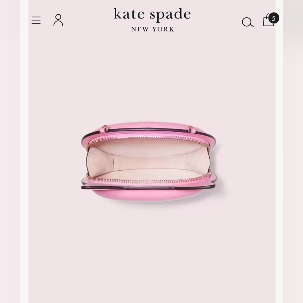 Kate Spade "Cats" Feline Face Crossbody Bag - Pink/Like new w/dust bag - Picture 10 of 16